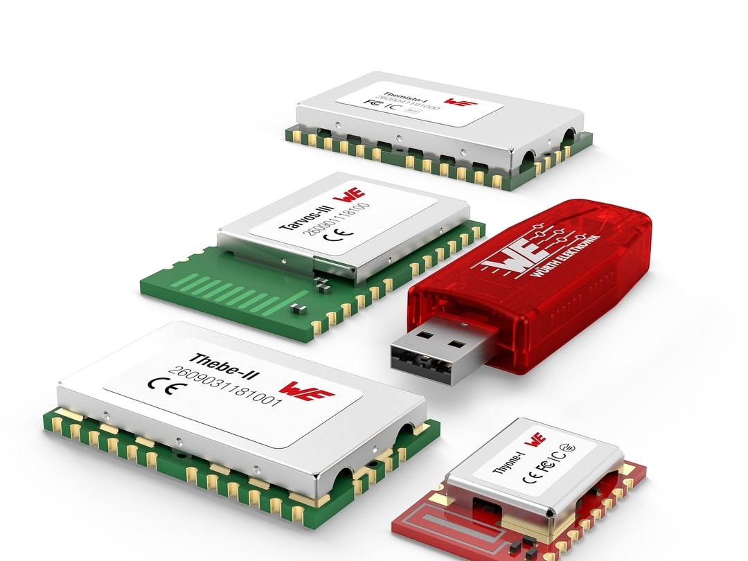 Many different components on white background
