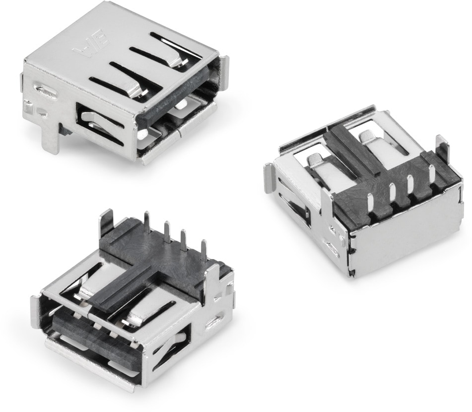 Wr Com Usb 2 0 Type A Horizontal Thr Electromechanical Components Wurth Elektronik Product Catalog