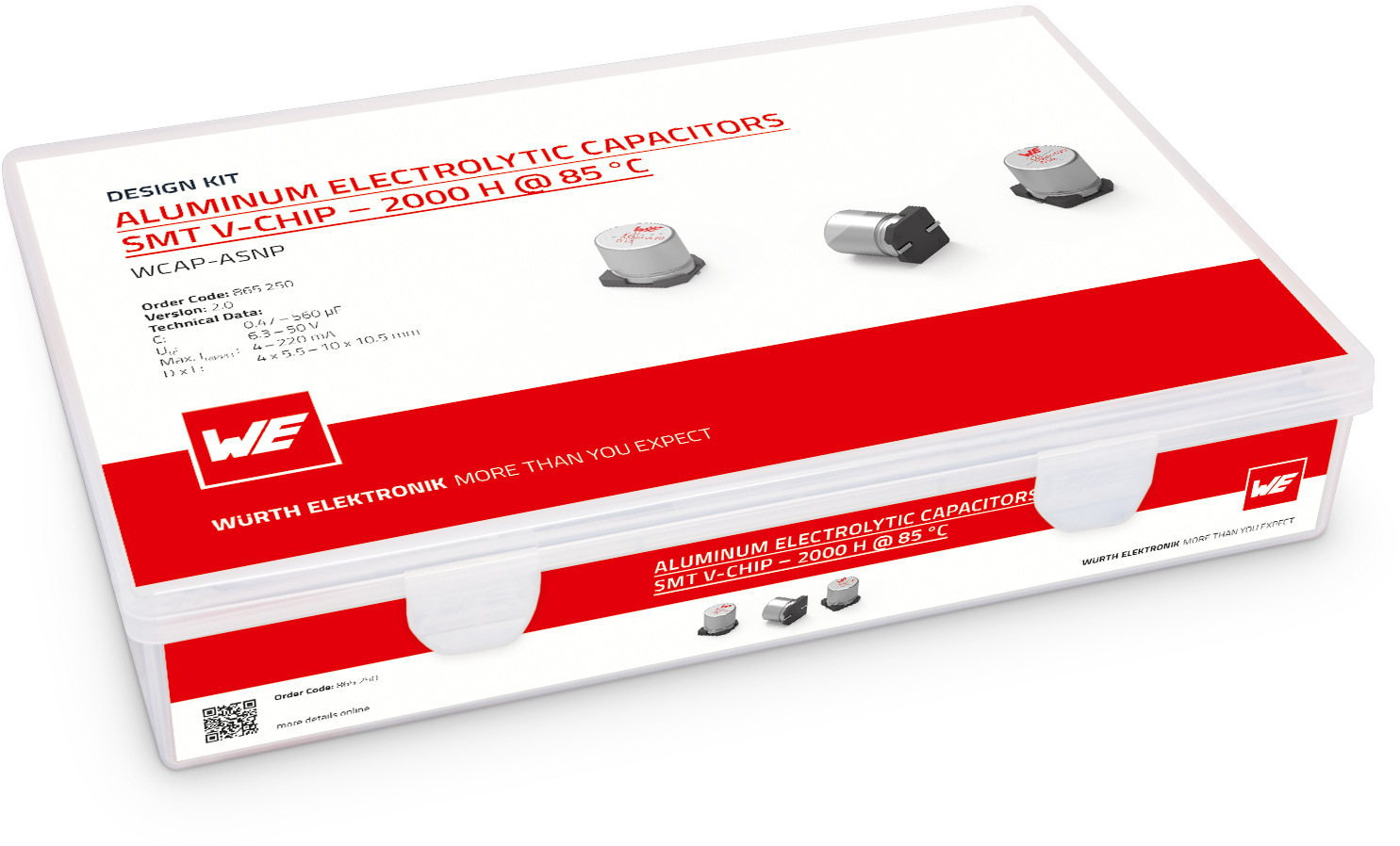 Design Kit WCAP-ASNP Aluminium Electrolytic Capacitors