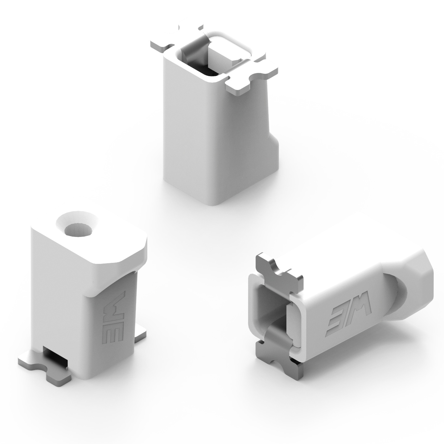 WR-LECO Single Contact - Poke In Connector - Vertical Cable Entry - SMT