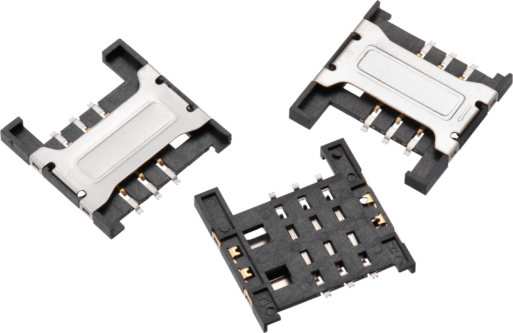 6 Bauelemente WR-CRD | - Header Elektromechanische Card SIM) Shielded SIM Würth Connector pins | Elektronik Produktkatalog (Mini