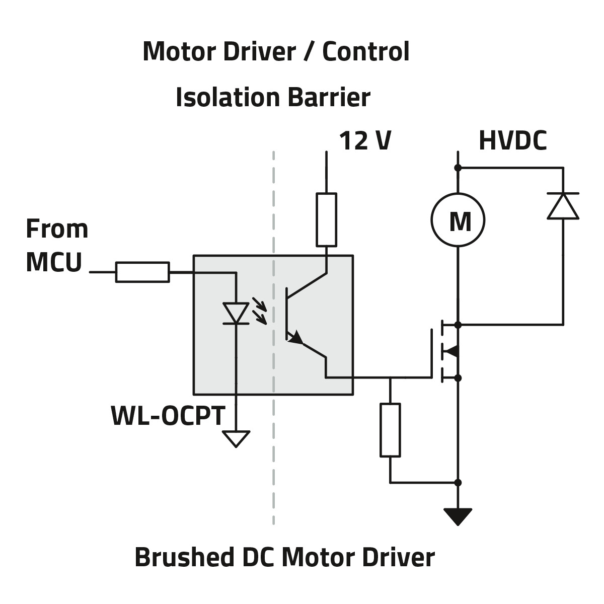 WL-OCPT Motor Driver Schaltbild einer Motorsteuerung